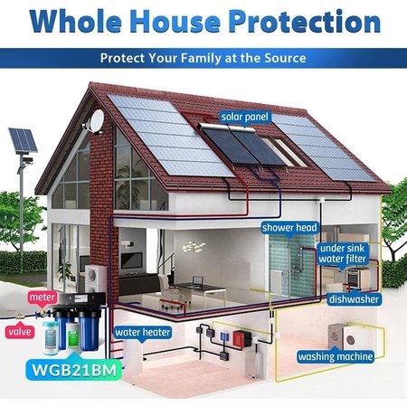 Ispring 2Stage Whole House Water Filtration System WGB21BM